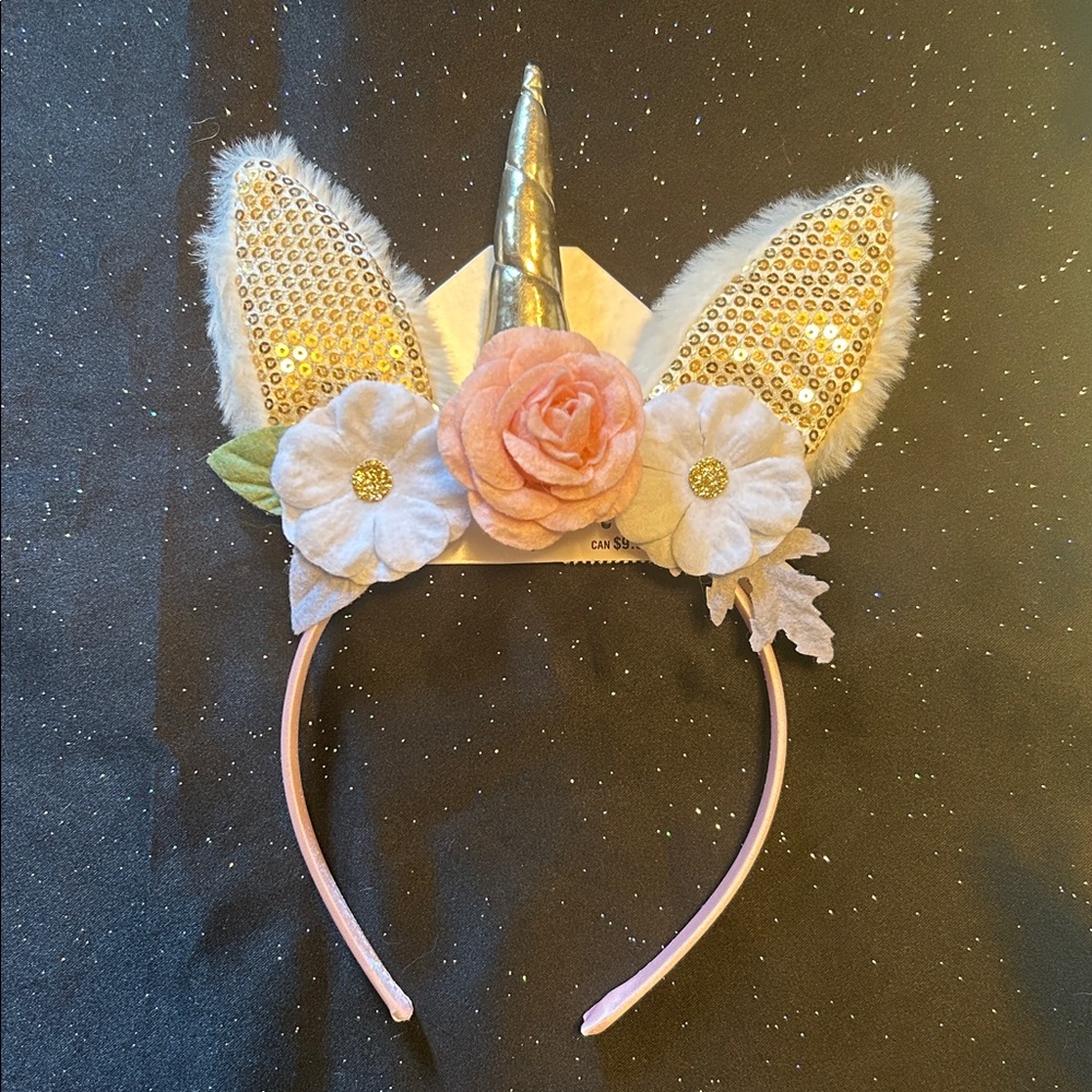 Gold/Pink Unicorn Headband